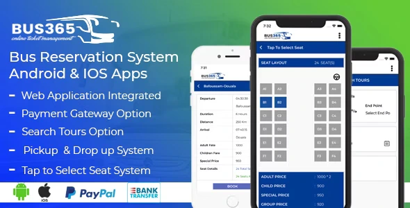 Bus365 Apps | Bus Reservation System Android and IOS Apps